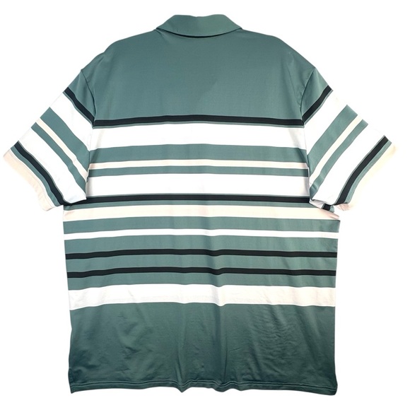ADIDAS GOLF Men's ULT 365 Stripe Short Sleeve Polo Shirt Tech Emerald Sz 2XL - Picture 2 of 9